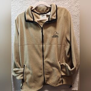 Ducks Unlimited Jacket Mens Size XL Tan Full Zip Hunting Outdoors